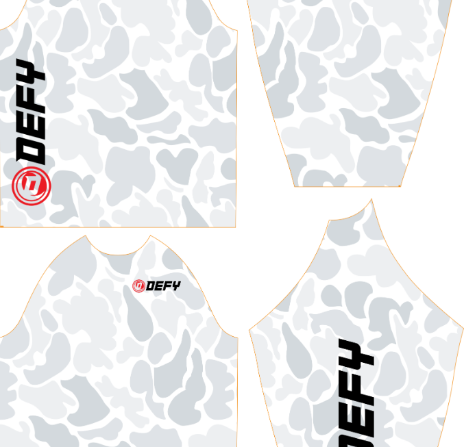 Defy Dry Fit Gym Hoodie – "Snow Duck Camo"