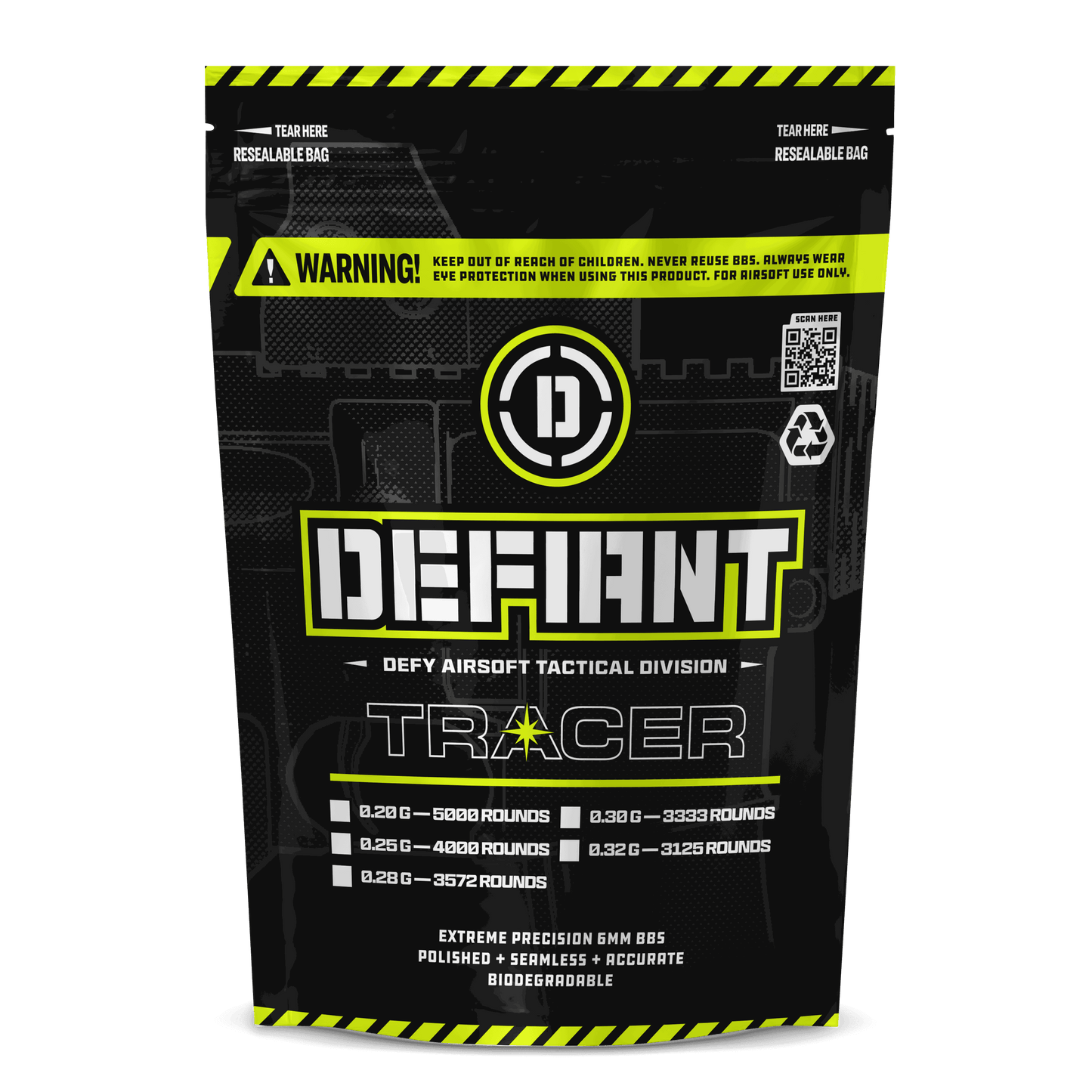 Defiant Tracer Airsoft BBs - DEFY PAINTBALL