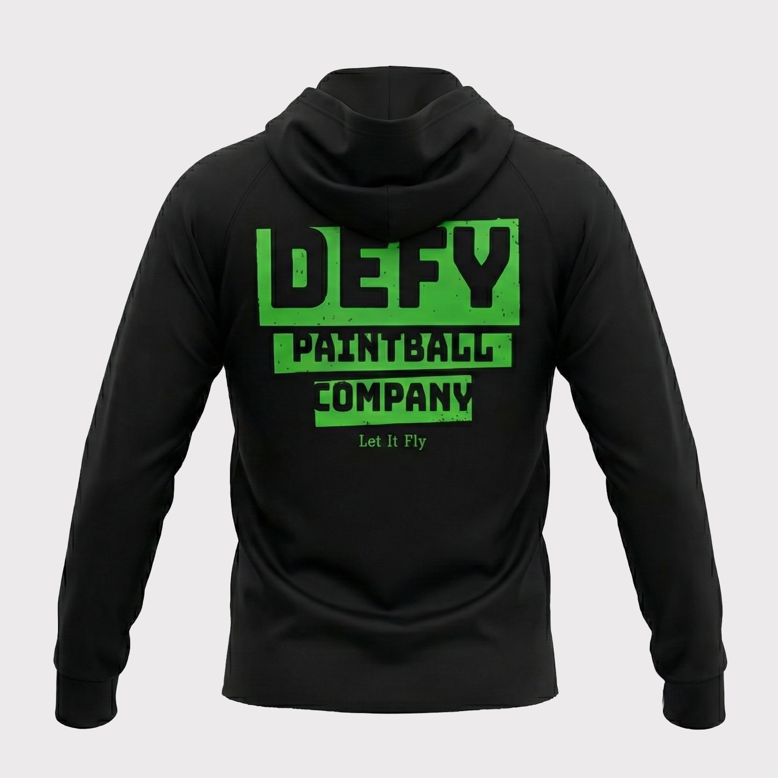 Defy Dry Fit Gym Hoodie – "Black Out"