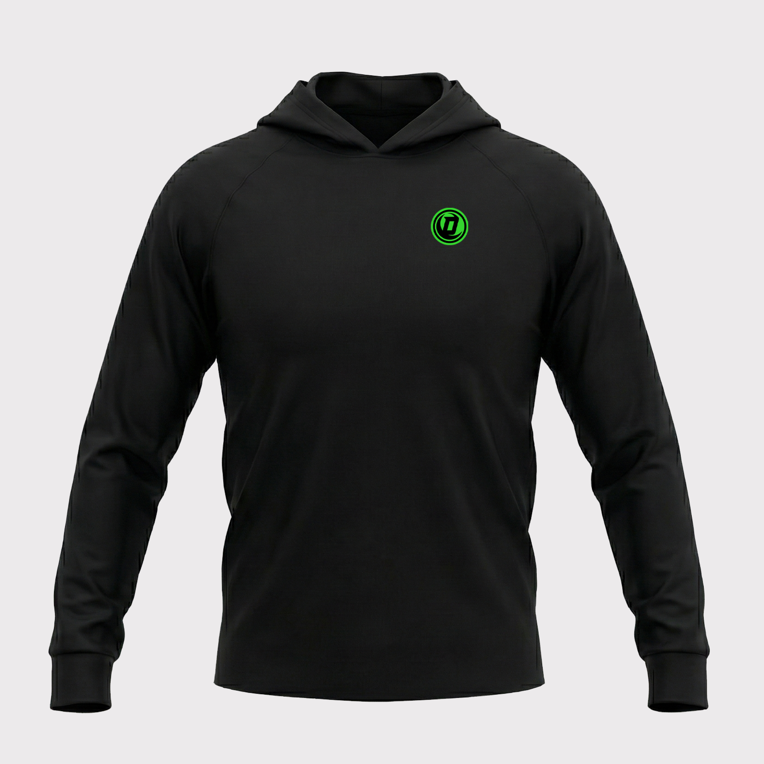 Defy Dry Fit Gym Hoodie – "Black Out"