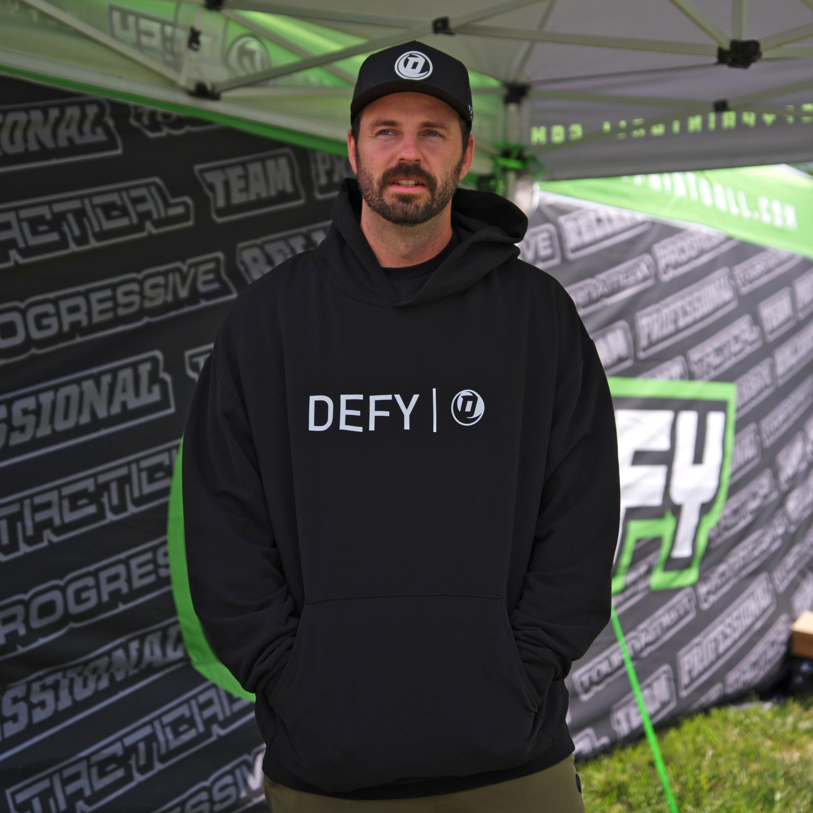 Defy Hoodie Modal – Black - DEFY PAINTBALL