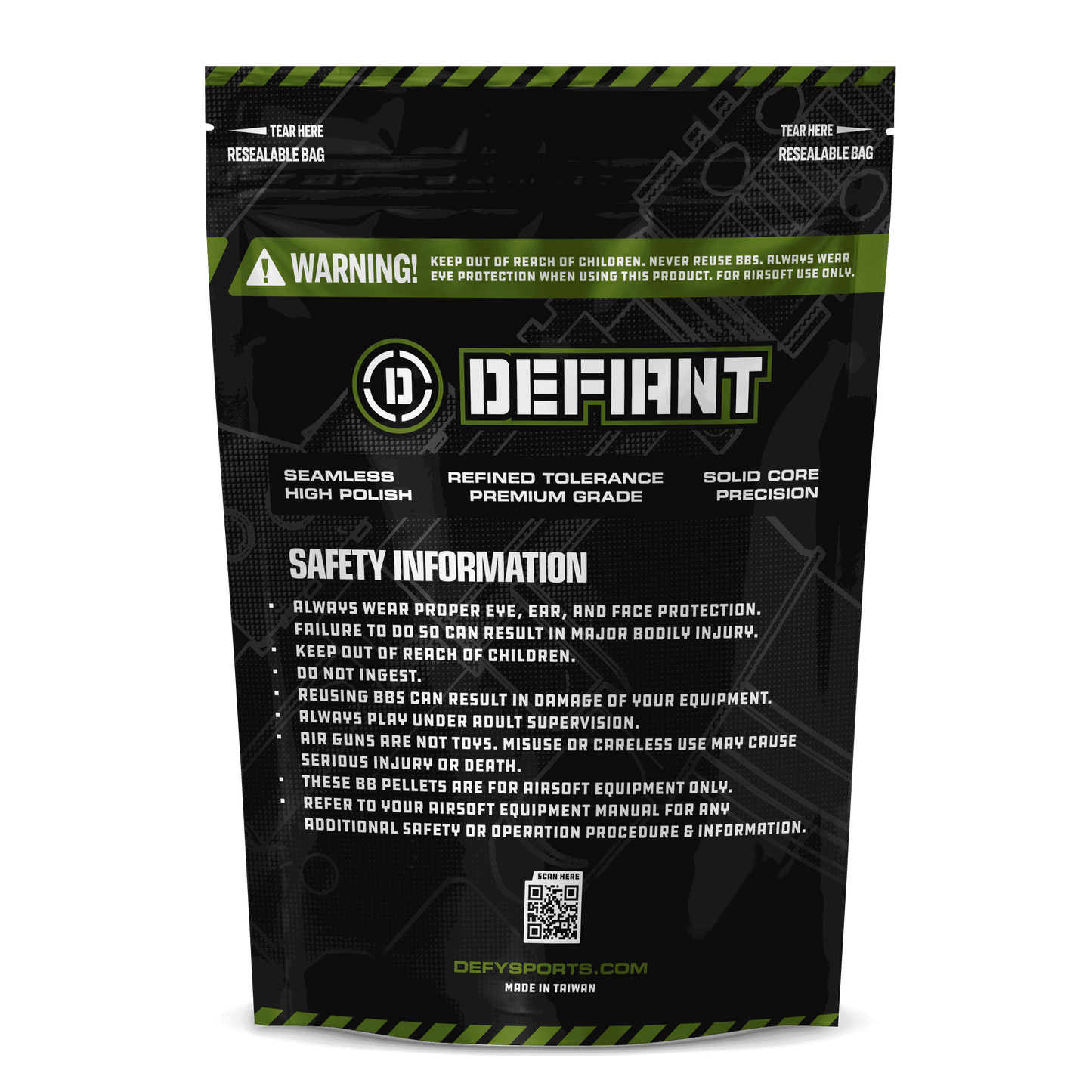 Defiant Biodegradable Airsoft BBs - DEFY PAINTBALL