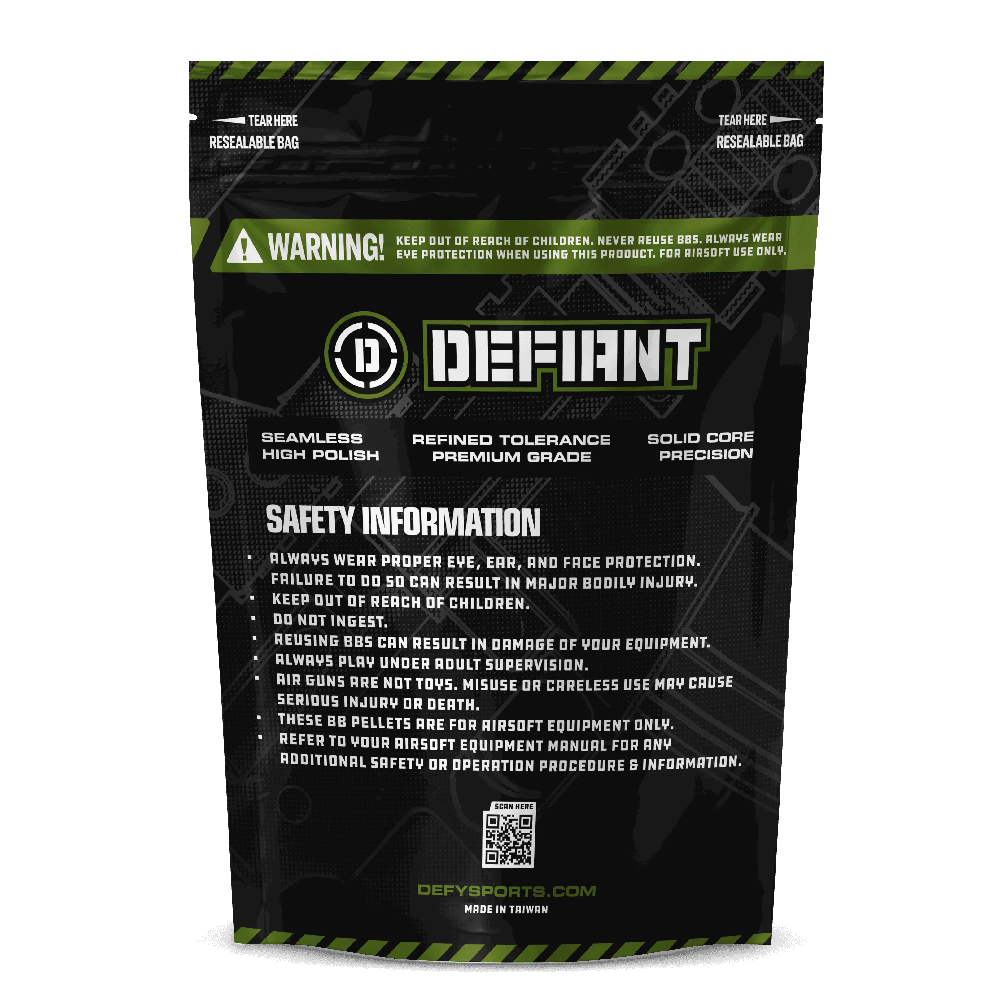 Defiant Biodegradable Airsoft BBs - DEFY PAINTBALL