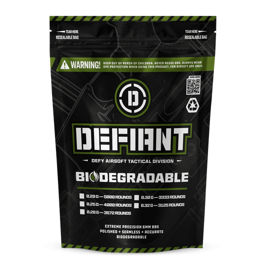 Defiant Biodegradable Airsoft BBs - DEFY PAINTBALL