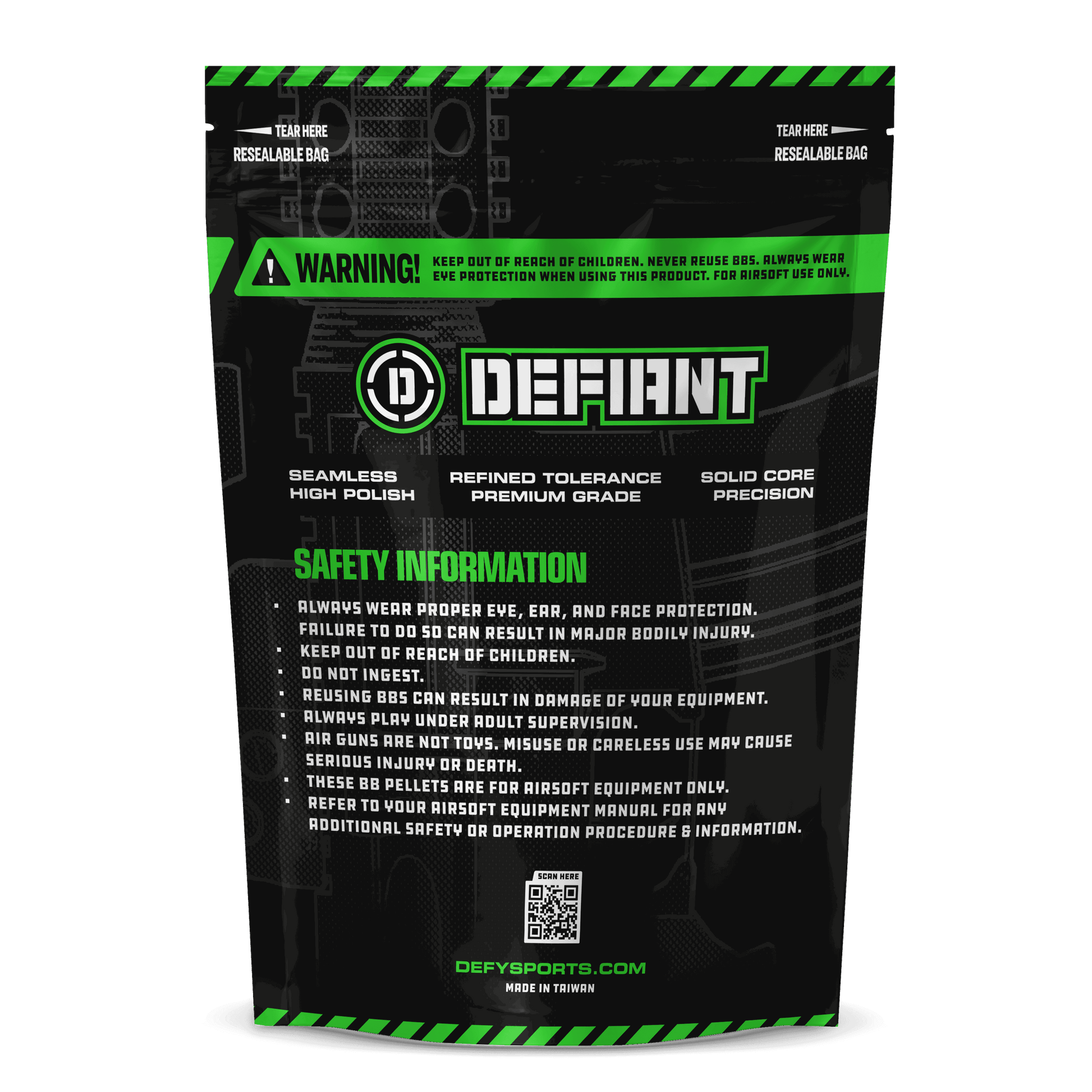 Defiant Competition Airsoft BBs - DEFY PAINTBALL