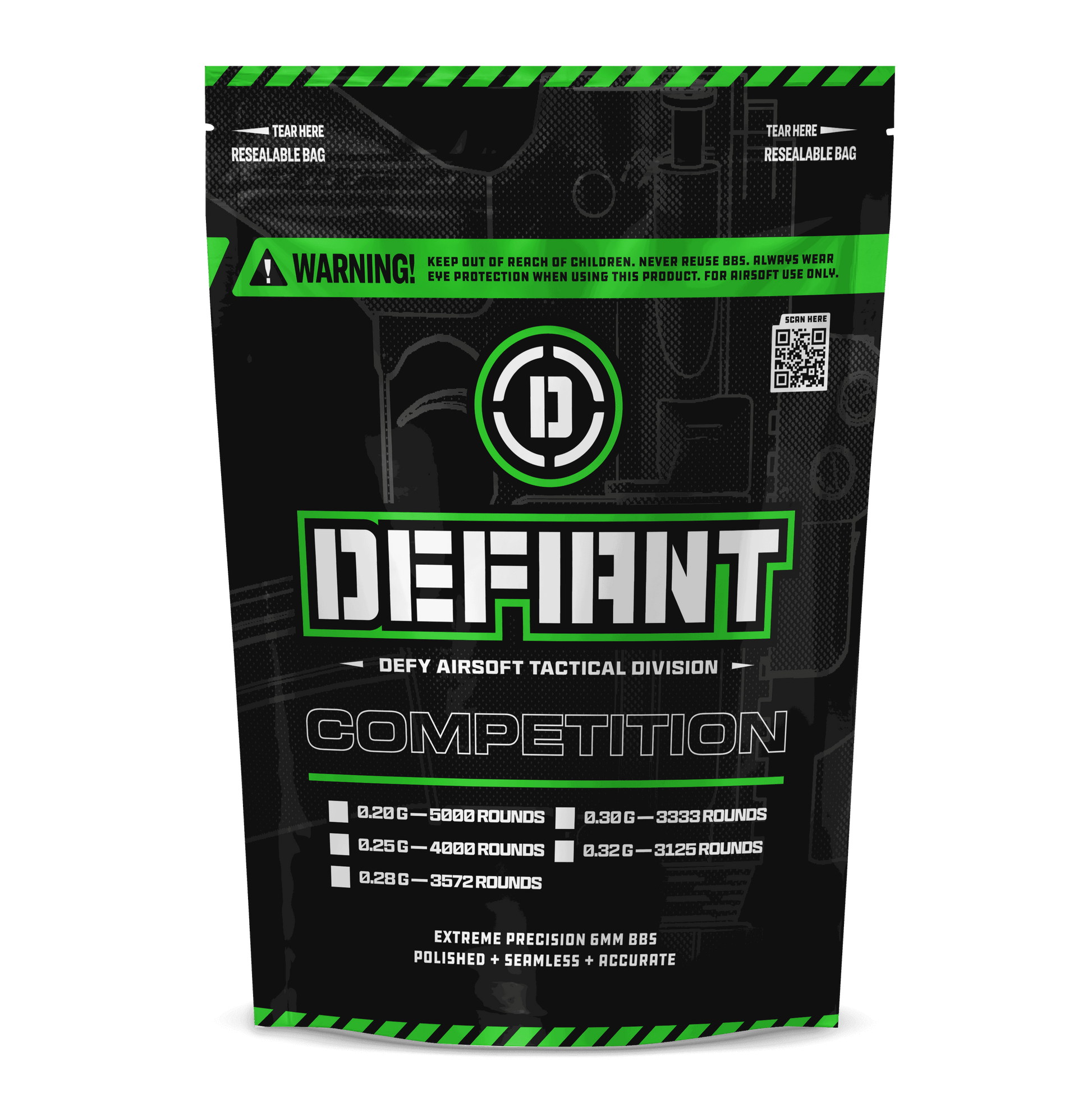 Defiant Competition Airsoft BBs - DEFY PAINTBALL
