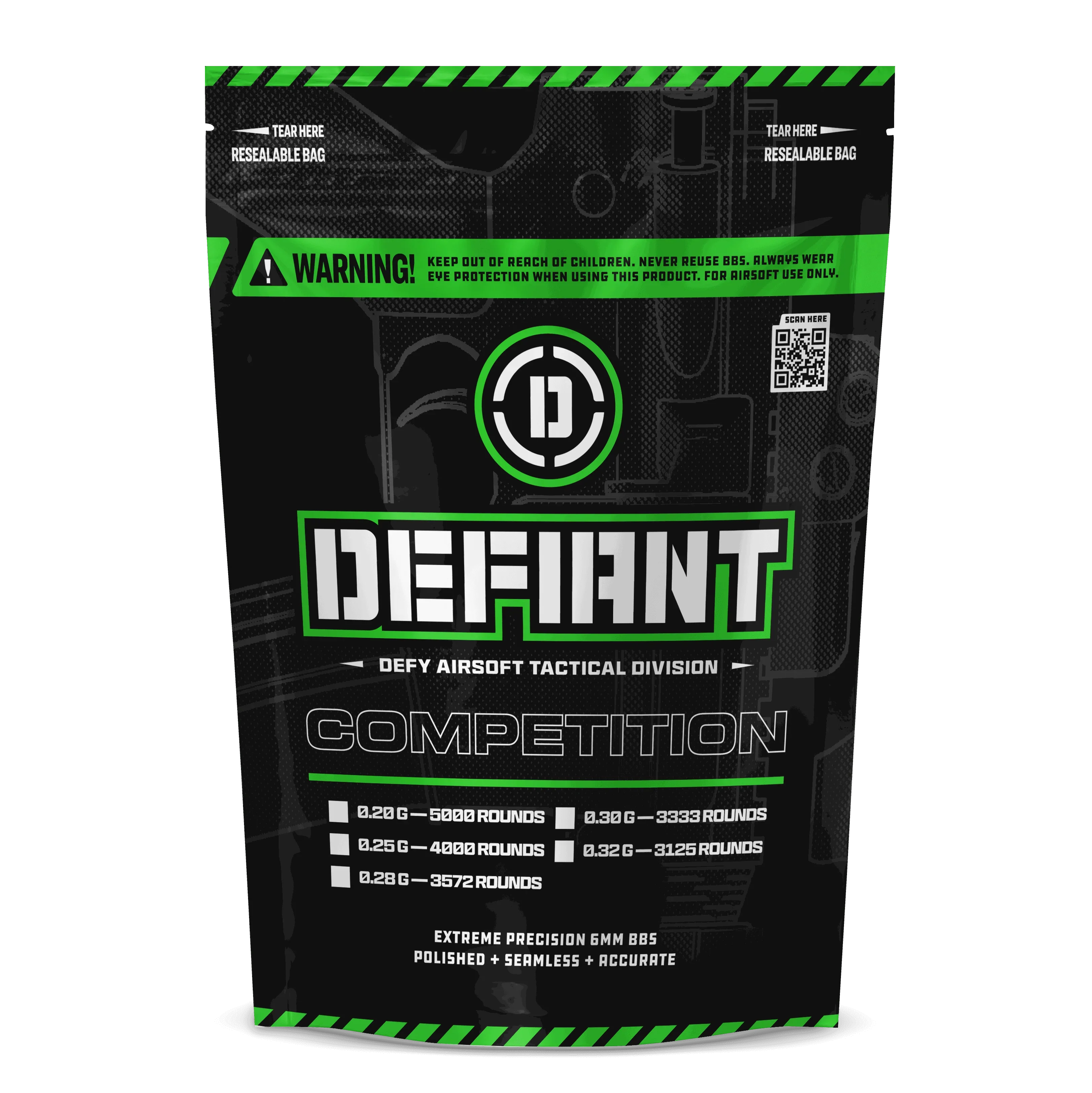 Defiant Competition Airsoft BBs - DEFY PAINTBALL