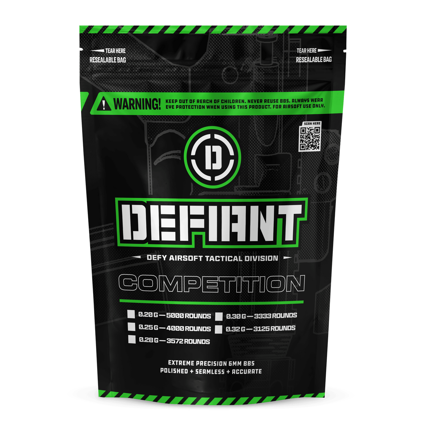 Defiant Competition Airsoft BBs - DEFY PAINTBALL