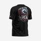 Defy Dry Fit T-Shirt – "USA Black"
