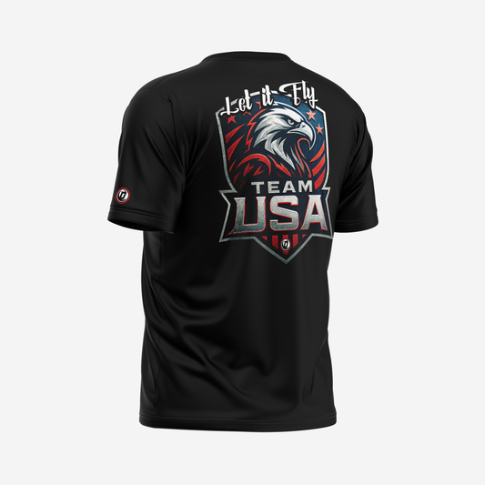 Defy Dry Fit T-Shirt – "USA Black"