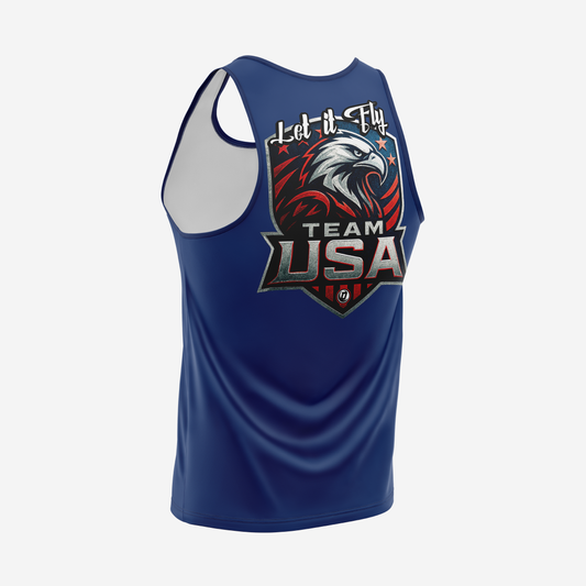 Defy Dry Fit Tank Top – "USA Blue"