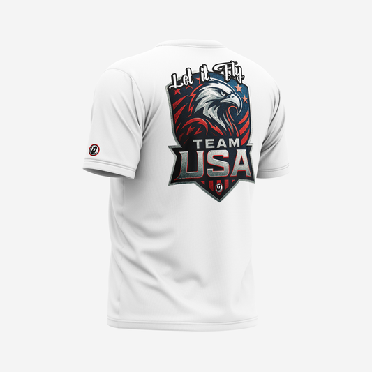 Defy Dry Fit T-Shirt – "USA White"