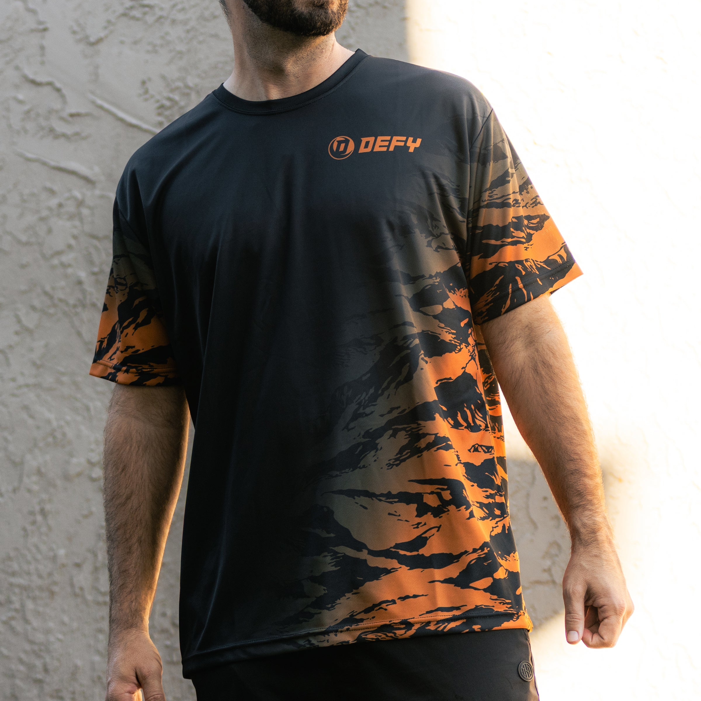 Defy Dry Fit T-Shirt - "Faded Tiger" - DEFY PAINTBALL