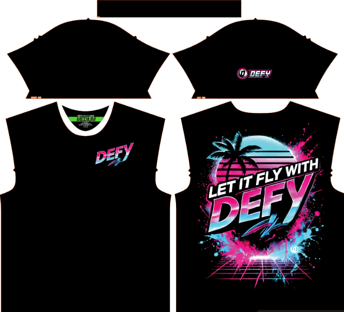 Defy Dry Fit T-Shirt – "Miami"