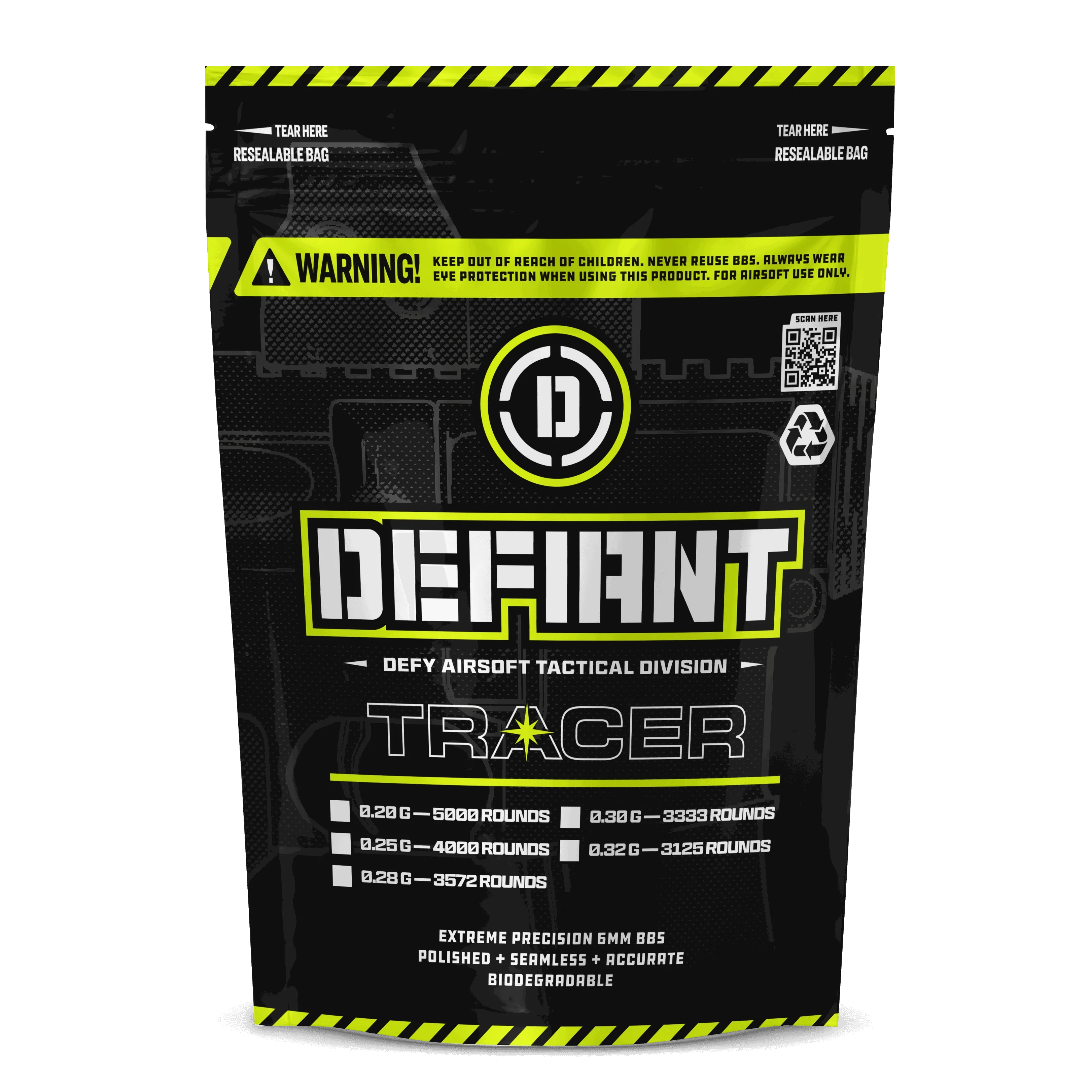 Defiant Tracer Airsoft BBs - DEFY PAINTBALL