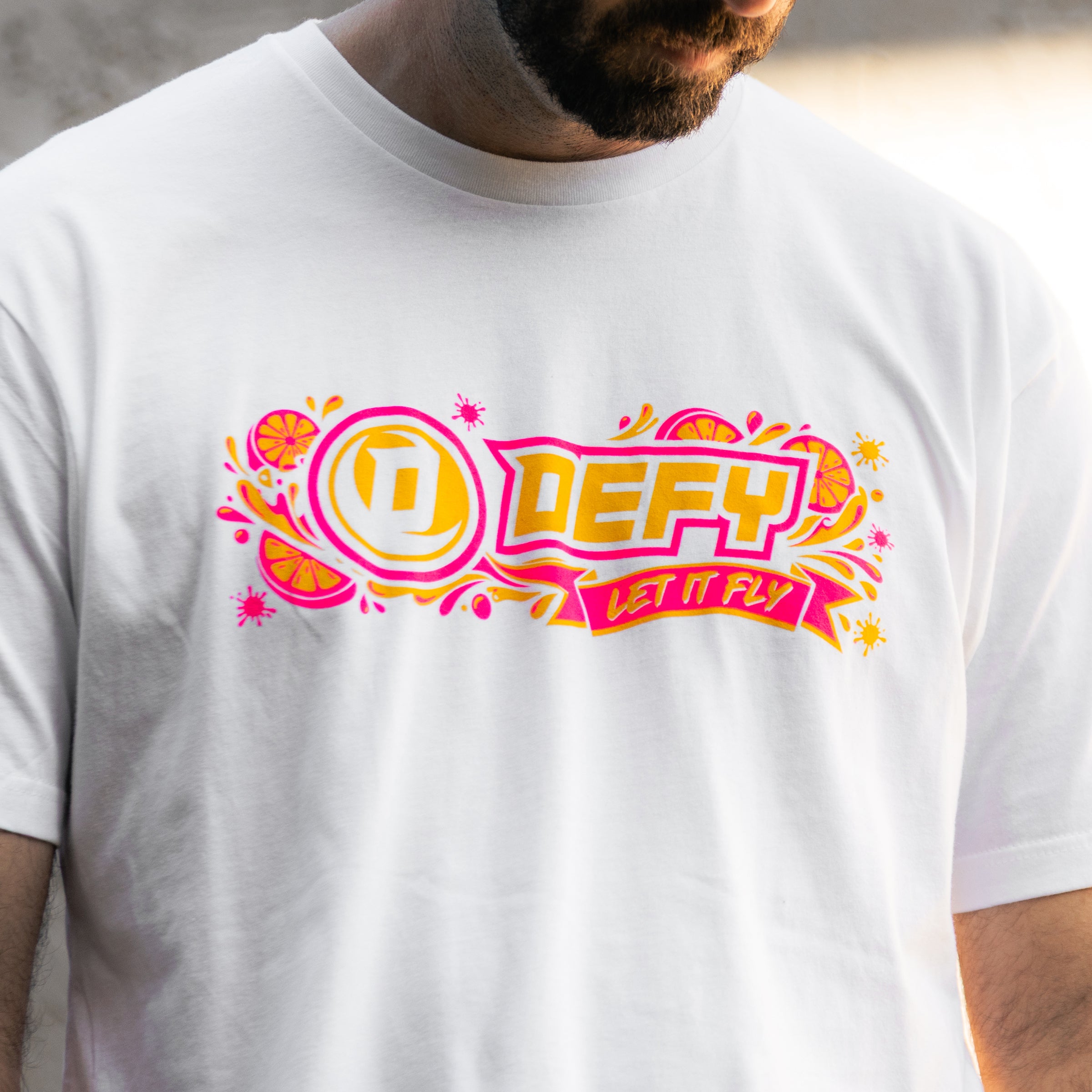 Defy Lemonade White Cotton T Shirt - DEFY PAINTBALL
