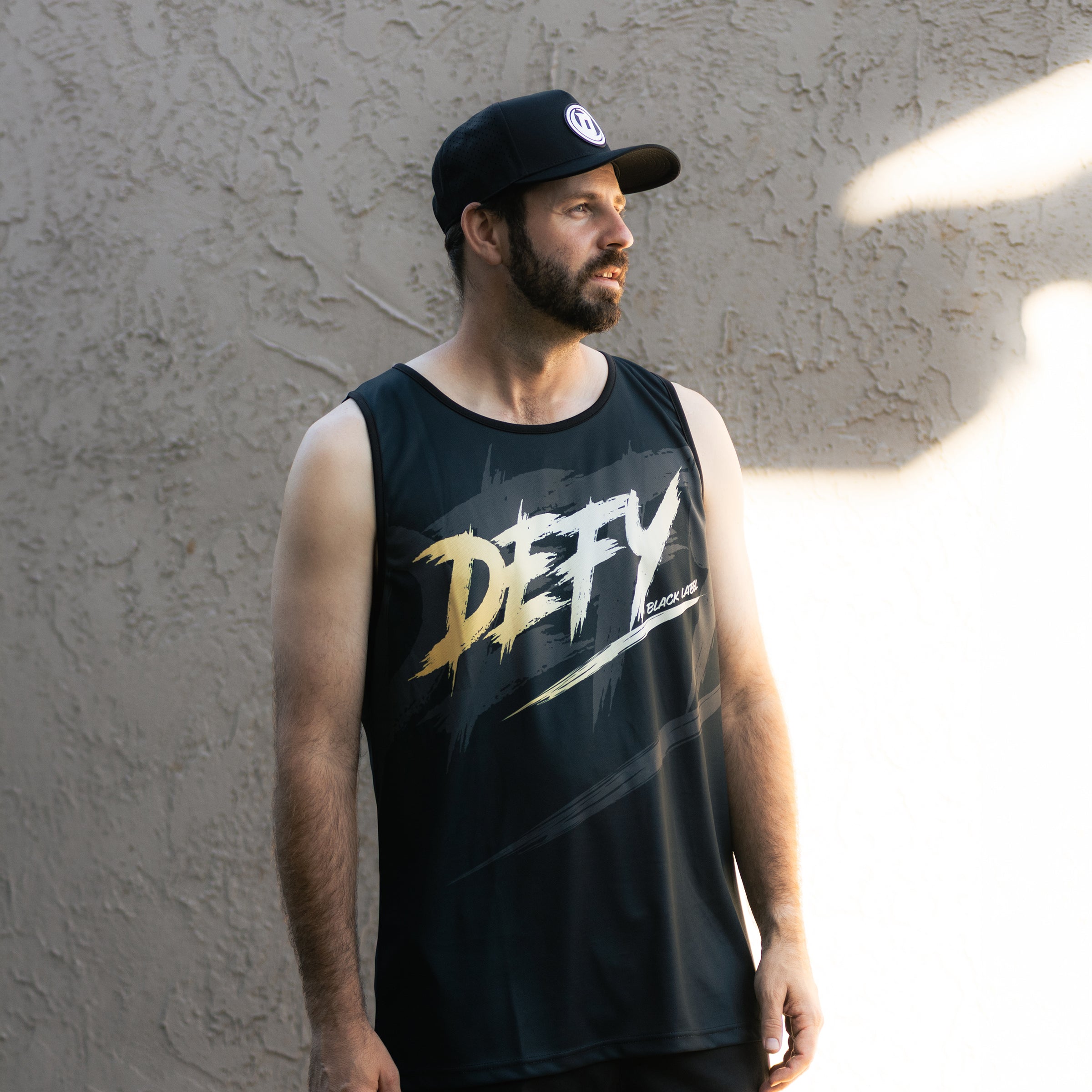 Defy Dry Fit Tank Top – "Black Label Stripe"