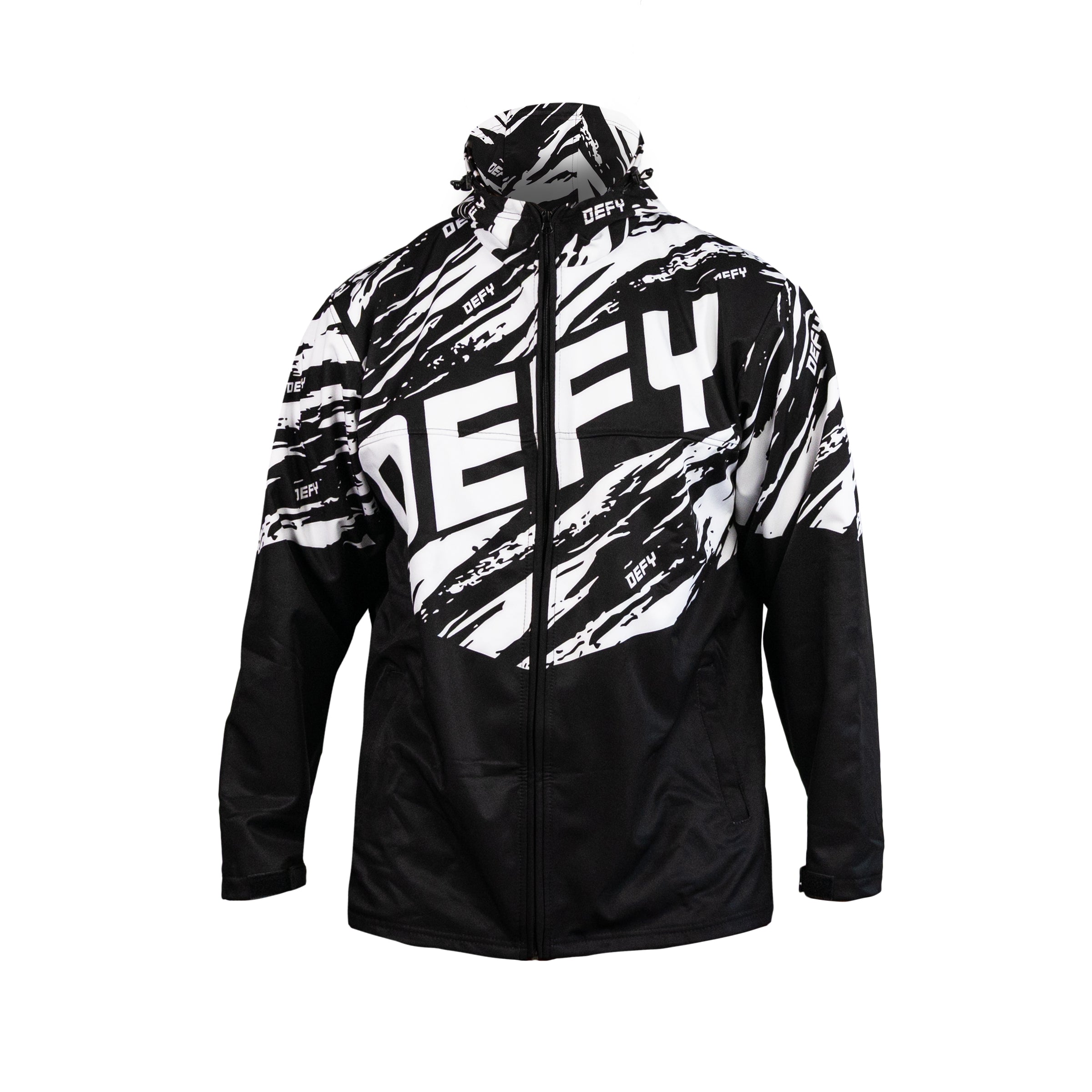 Defy Softshell Jacket - "B&W Striped"